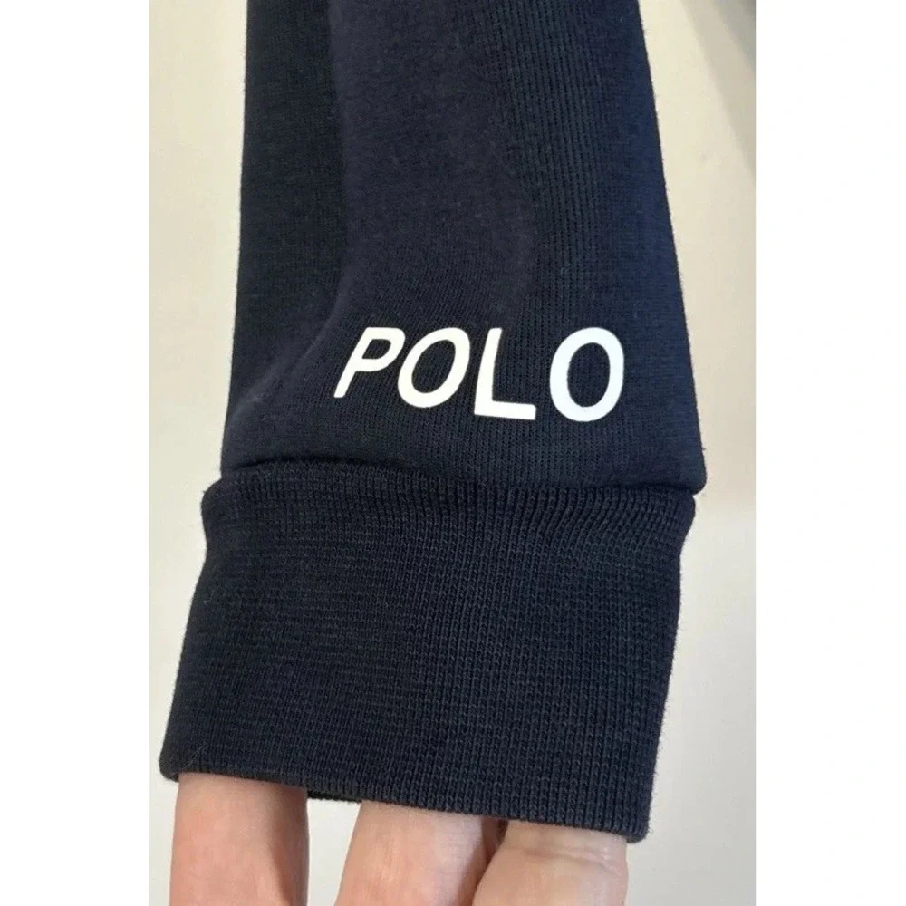Boys Polo By Ralph Lauren Downhill Skier Alpine Ski 1/4 Zip Pullover Sz 7 EC